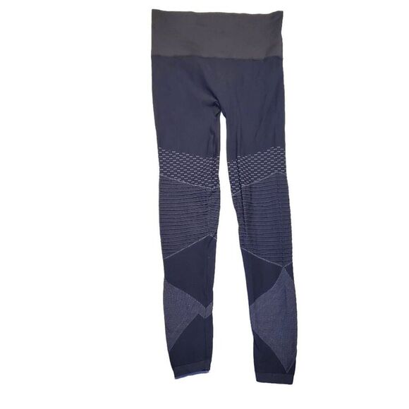 Spanx Women's Look At Me Now Seamless Pull-on Moto Leggings Indigo Sky Medium - Picture 2 of 4